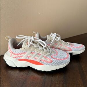 Adidas Haiwee Women's Shoes White-Signal Coral EF4451‎ Size 6.5